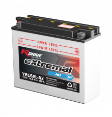 Аккумулятор RDrive YB16AL-A2 12V 16Ah 175А обр. Heavy Duty (207x71.5x164) eXtremal HD сухозаряж.