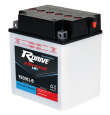 Аккумулятор RDrive YB30CL-B 12V 30Ah 300А обр. Heavy Duty (165x130x192)  eXtremal HDсухозаряж.