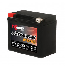 Аккумулятор RDrive YTX12-BS  12V 10Ah 180А прям. пол. AGM (150x87x130) eXtremal GOLD