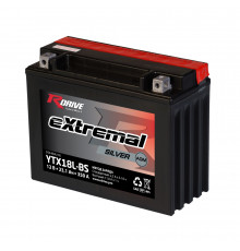 Аккумулятор RDrive YTX18L-BS 12V 18.9Ah 250А обр. пол. AGM сухозаряж. (205x87x162) eXtremal SILVER