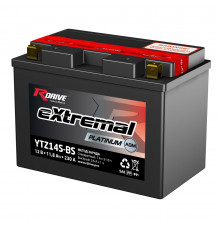 Аккумулятор RDrive YTZ14S-BS 12V 12,6Ah 200А прям. пол. AGM (150x87x145) eXtremal PLATINUM