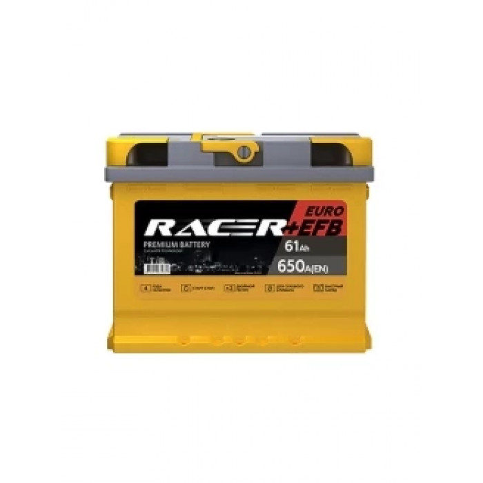 Аккумулятор RACER EFB (АКОМ) 61L прям. пол. 660A 242x175x190