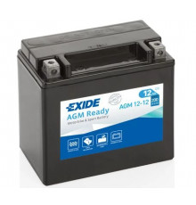 Аккумулятор Мото EXIDE AGM 12-12 12Ач 200A прям. пол. 150x88x145 (YTX14-BS, YTX14H-BS, YTX16-BS, YB16B-A)