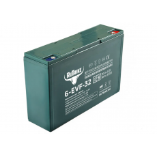 Тяговый аккумулятор RuTrike AGM 6-EVF-32 (12V32A/H C3) 266×76×170