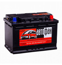 Аккумулятор АвтоФан 70R обр. пол. 560A 278x175x190