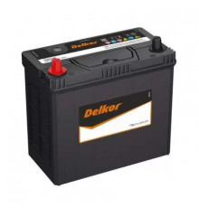 Аккумулятор Delkor 55B19R 50L прям. пол. тонкие клеммы 440A 187x127x220