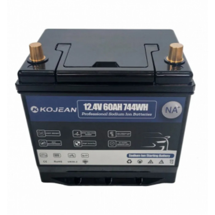 Аккумулятор KOJEAN NA+ ion Натрий-ионный 744Wh D23 60R обр. пол. 1500A 230x174x219