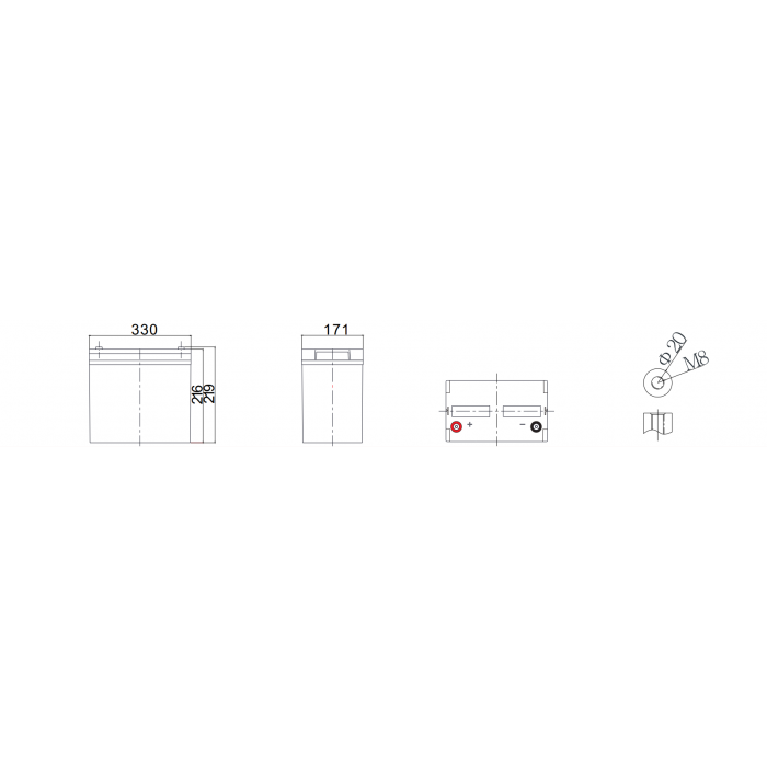 Аккумулятор WBR EVX110-12G