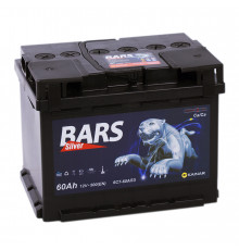 Аккумулятор BARS 6СТ-60 АПЗ п.п. 60Ач 530A (242x175x190)