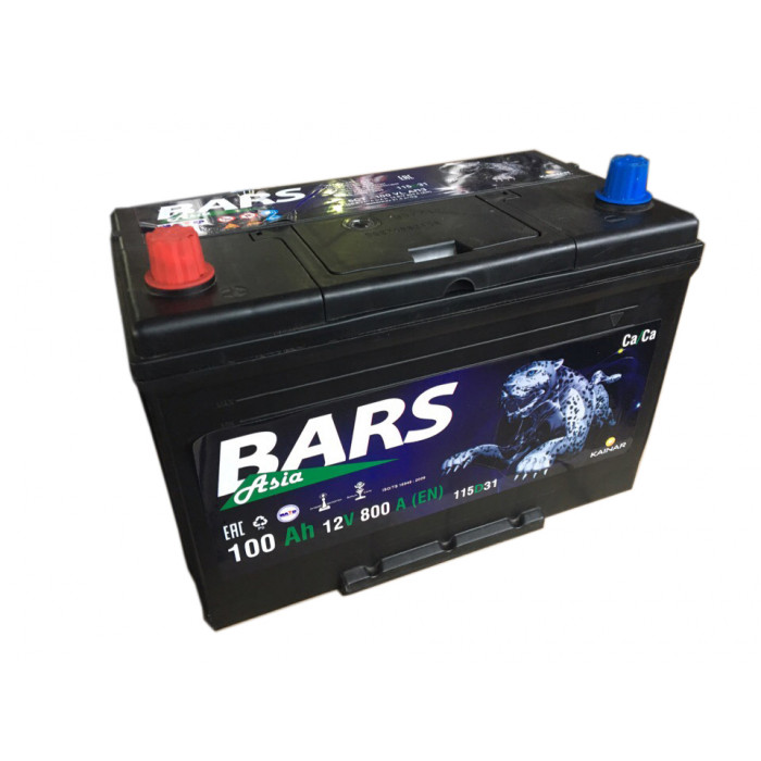 Аккумулятор BARS Asia 6СТ-100 АПЗ п.п. 115D31R 100 Ач 800A (306x173x225)