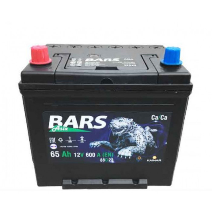 Аккумулятор BARS Asia 6СТ-65 VL АПЗ п.п 75D23R 65Ач 560A (232x173x225)