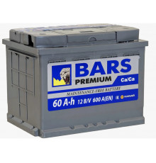 Аккумулятор BARS Premium 60Ач 600A обр. пол. (242x175x190)