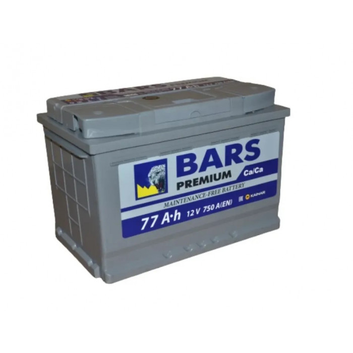 Аккумулятор BARS Premium 77Ач 750A обр. пол. (278x175x190)