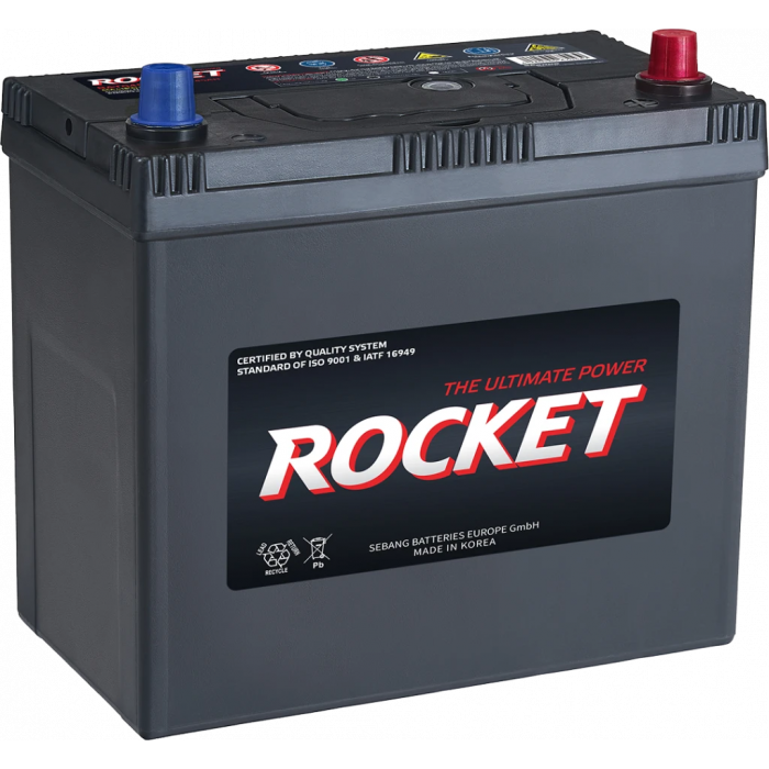 Аккумулятор Rocket 65B24L 50Ah 480A (238x129x225) обр. пол.