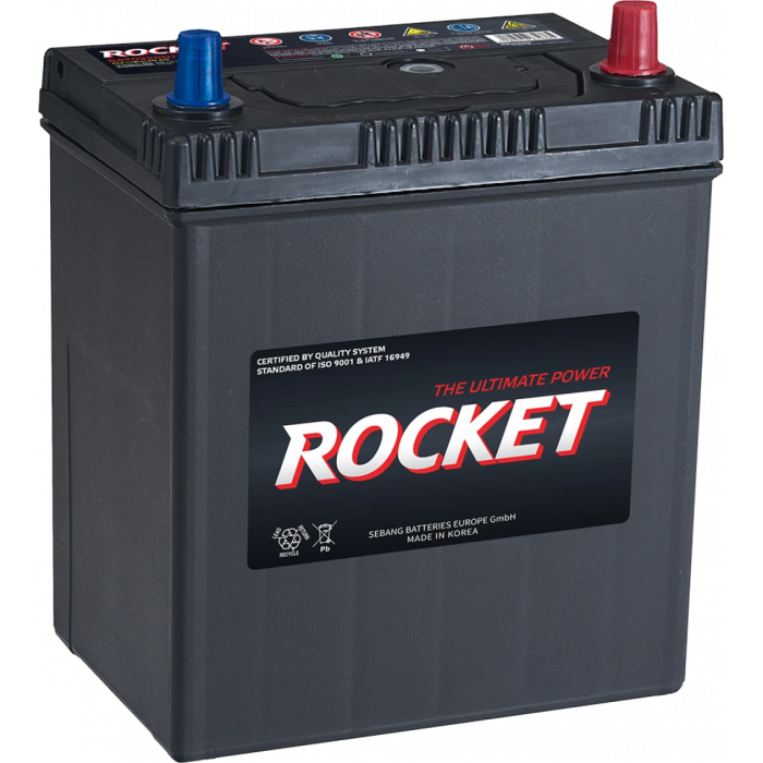 Аккумулятор Rocket 46B19L 42Ah 370A (187x127x225) обр. пол.
