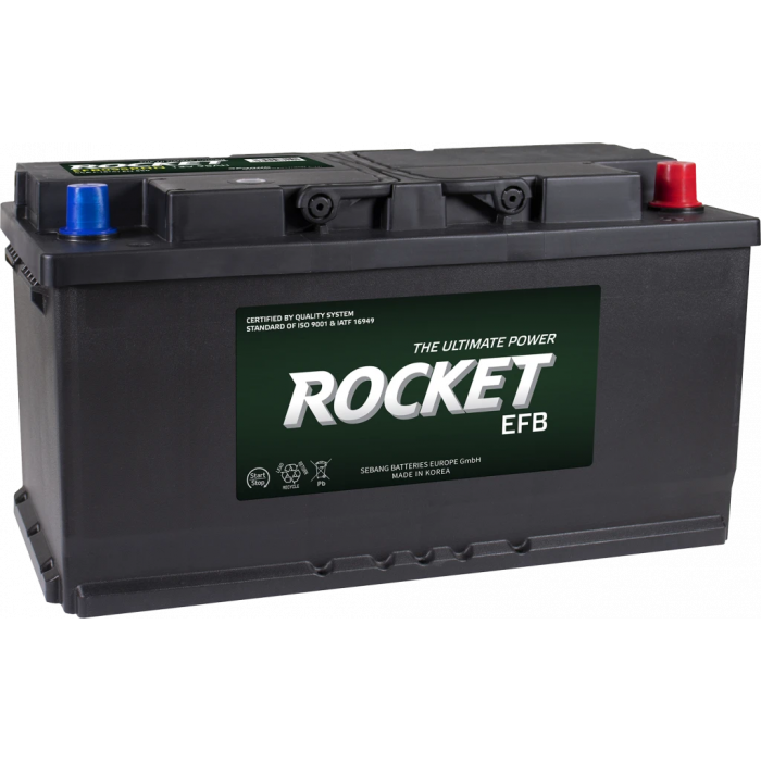 Аккумулятор Rocket EFB L5 95 Ah 850A обр. пол. (353x175x190)