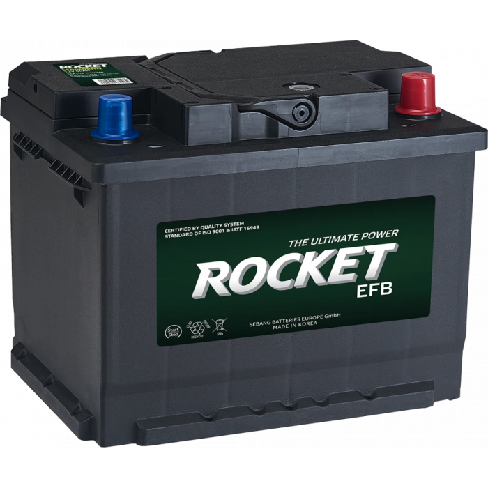 Аккумулятор Rocket EFB L2 60 Ah 560A обр. пол. (242x175x190)