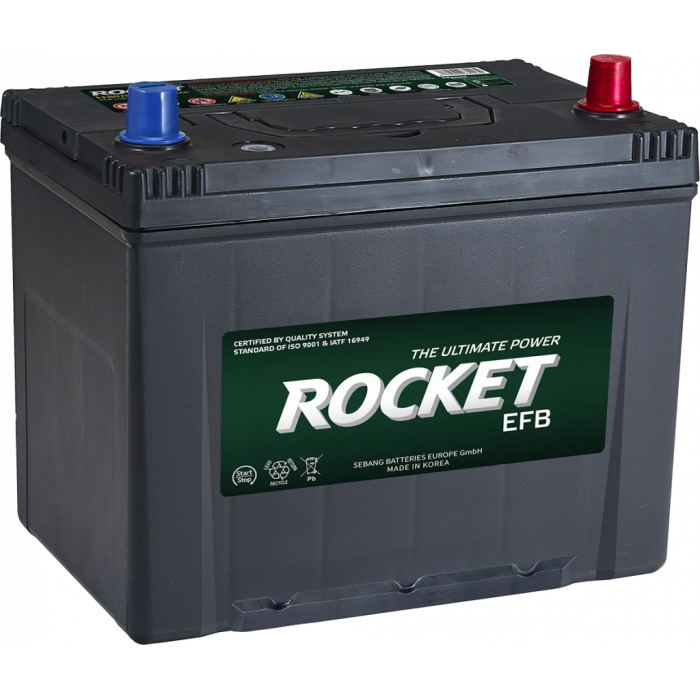 Аккумулятор Rocket EFB S95R 70Ah 810A прям. пол. (260x175x225)