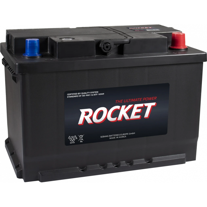 Аккумулятор Rocket 70Ah 750A обр. пол. (277x175x175) SMF 70L-LB3 низкий