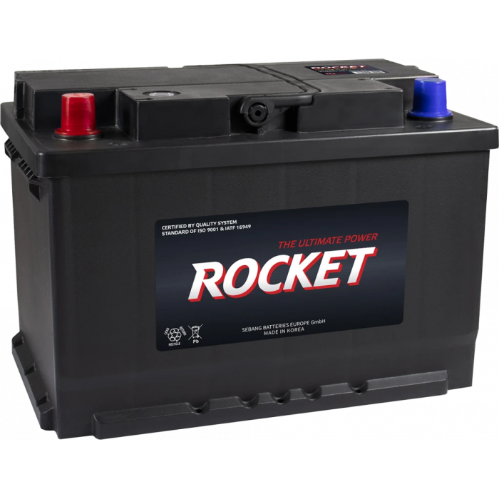Аккумулятор Rocket 75Ah 670A прям. пол. (278x175x190) SMF 75R-L3