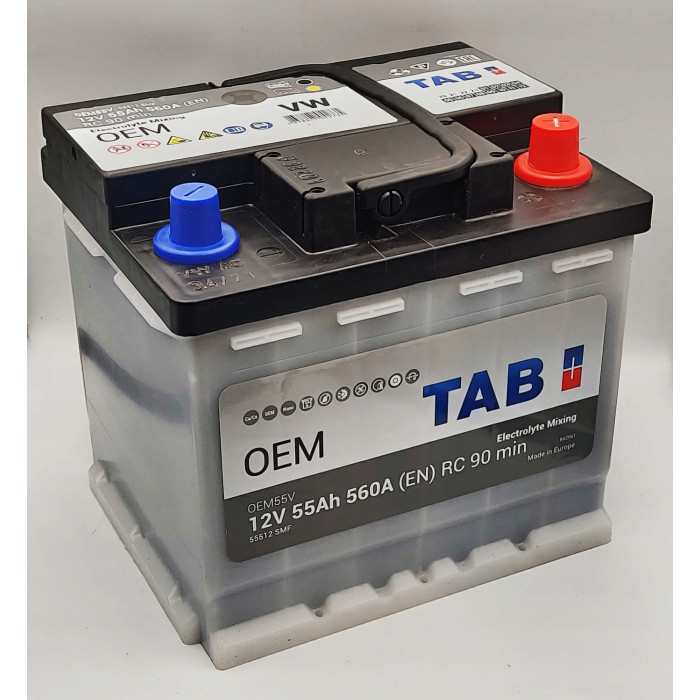Аккумулятор TAB OEM 55 Ah 560A (207x175x190) OEM55V 55512 SMF VW