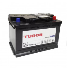 Аккумулятор TUBOR AGM 70Ah 720A (278x175x190) 6СТ-70.0 VRLA