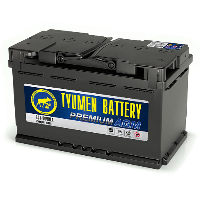 Аккумулятор Tyumen Battery Premium AGM 80Ah обр. пол. 750A (315x175x190) 6СТ-80VRLA