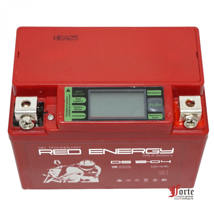 Аккумулятор Red Energy DS 1204, 12V 4Ah 60А (114х70х86) YB4L-B, YB4L-A, YTX4L-BS