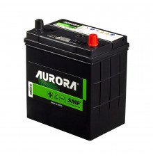 Аккумулятор автомобильный AURORA JIS MF42B19L 38Ah 350А обр. пол. 187x127x220