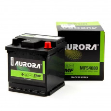 Аккумулятор автомобильный AURORA DIN MF54080 L0 40 Ач 340А обр. пол. 175x175x190