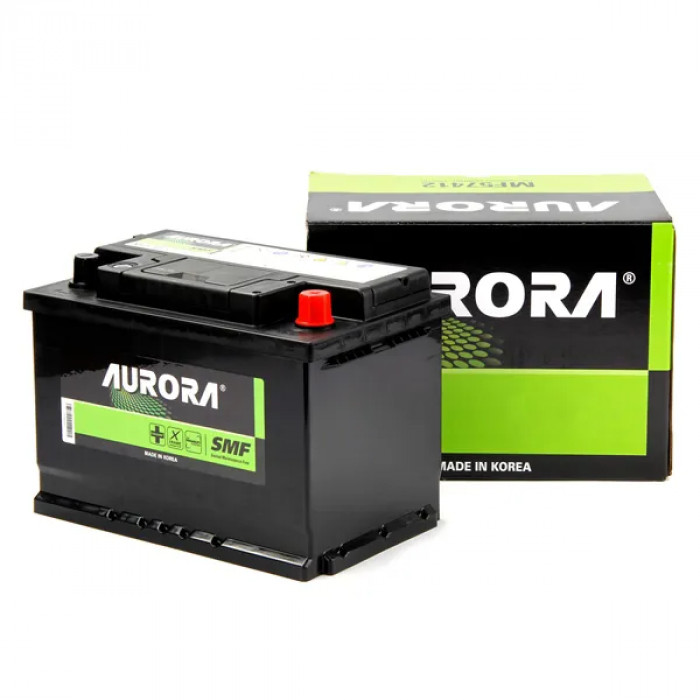 Аккумулятор автомобильный AURORA DIN MF57412 74 Ач 680А обр. пол. 278x175x190