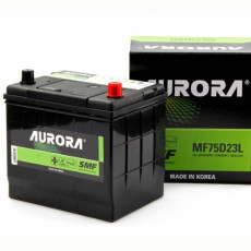 Аккумулятор автомобильный AURORA JIS MF75D23L 65 Ач 580А обр. пол. 232x173x220