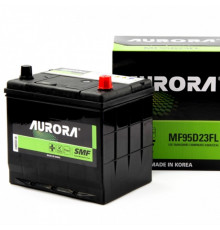 Аккумулятор автомобильный AURORA JIS MF75D23R 65ач, 580A 580А пр. пол. 232x173x220