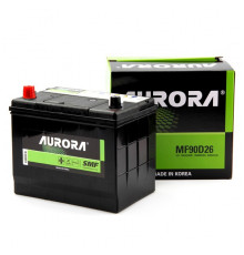 Аккумулятор автомобильный AURORA JIS MF90D26R 72 Ач 630A 630А пр. пол. 260x173x220