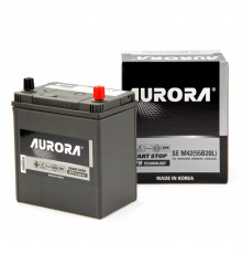 Аккумулятор автомобильный AURORA JIS EFB M42 55B20L 40Ah 420А обр. пол. 187x127x220