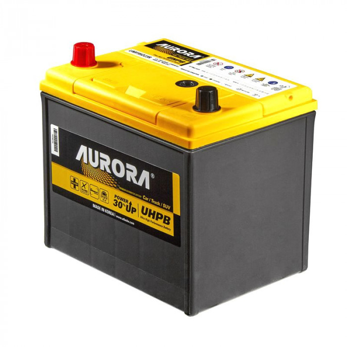Аккумулятор автомобильный AURORA JIS ULTRA UMF95D23R 75 Ач 700А пр. пол. 232x173x220