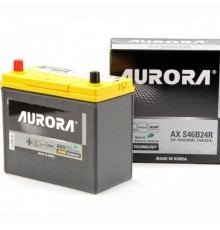 Аккумулятор автомобильный AURORA JIS AGM AX S46B24R 45 Ач (тонкие клеммы) 370А пр. пол. 238x128x220