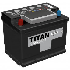 Аккумулятор автомобильный TITAN STANDART 66Ач 630А пр. пол. 278x175x190