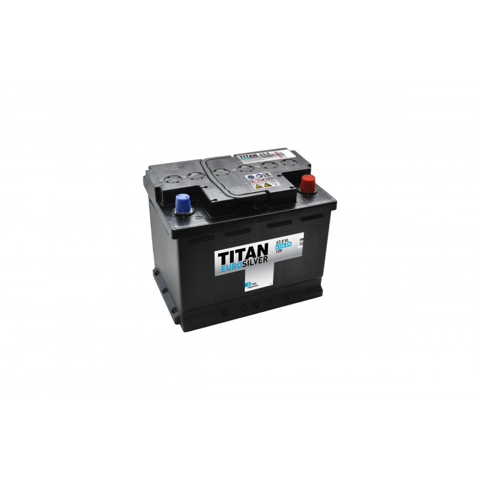 Аккумулятор автомобильный TITAN EURO SILVER 63Ah 630А обр. пол. 242x175x190