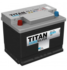Аккумулятор автомобильный TITAN EURO SILVER 63 Ач 630А пр. пол. 242x175x190