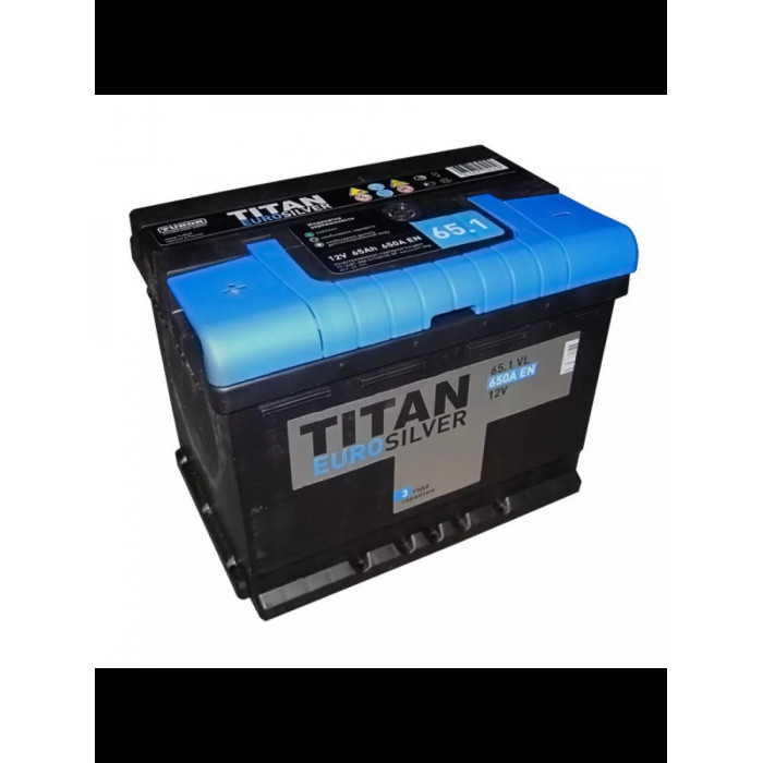 Аккумулятор автомобильный TITAN EURO SILVER 65 Ач 650А пр. пол. 242x175x190
