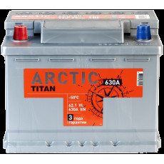 Аккумулятор автомобильный TITAN ARCTIC 62 Ач 630А пр. пол. 242x175x190