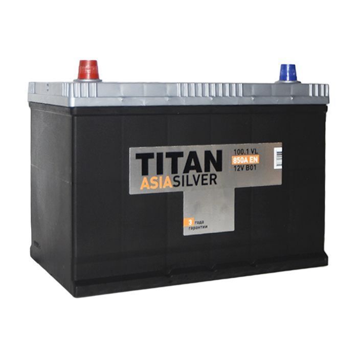 Аккумулятор автомобильный TITAN ASIA SILVER 100 Ач 850А пр. пол. 306x173x220