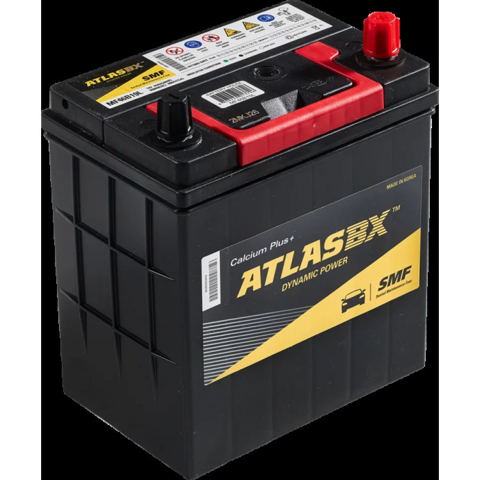 Аккумулятор автомобильный ATLAS DYNAMIC MF46B19L 44Ah 400А обр. пол. 187x127x220