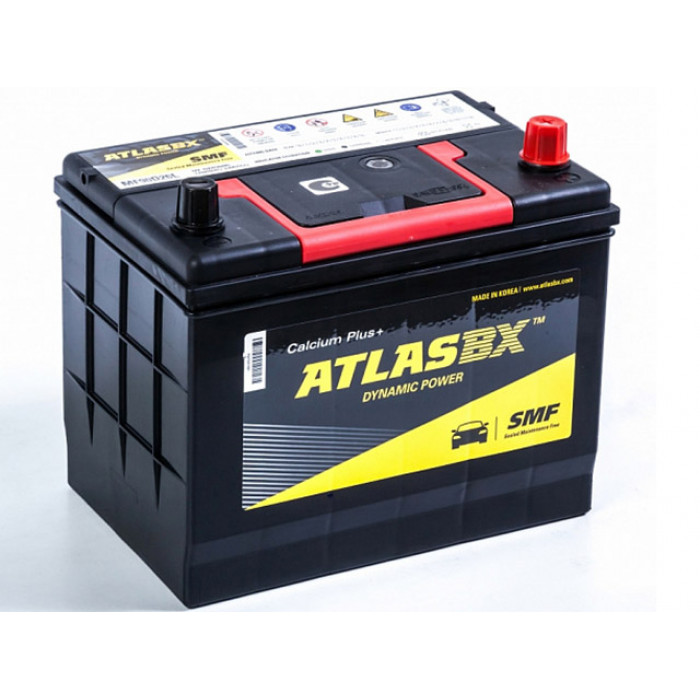 Аккумулятор автомобильный ATLAS MF90D26L 72Ah 630А обр. пол. 260x173x220