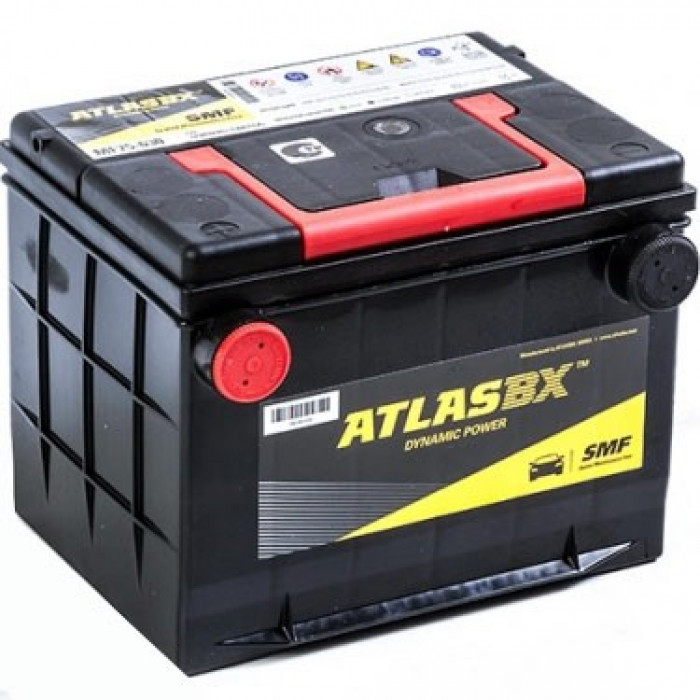 Аккумулятор автомобильный Atlas MF75-650 70 Ач (боковые клеммы) 650А пр. пол. 232x173x200