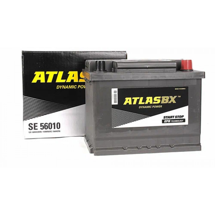 Аккумулятор автомобильный ATLAS EFB SE 56010 L2 60 Ач 560А обр. пол. 242x175x190