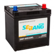 Аккумулятор автомобильный SEBANG SMF 60D20KL 55 Ач 480А обр. пол. 207x172x220