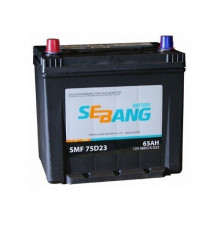 Аккумулятор автомобильный SEBANG 75D23KR 65 Ач 580А пр. пол. 232x173x220
