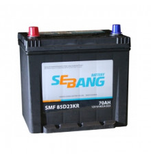 Аккумулятор автомобильный SEBANG 85D23KR 70 Ач 610А пр. пол. 232x173x220